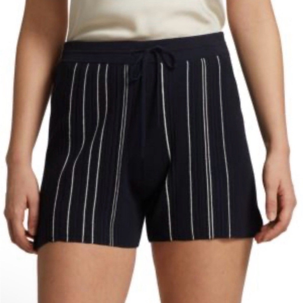 Theory Hankson Navy Striped Women's Shorts
